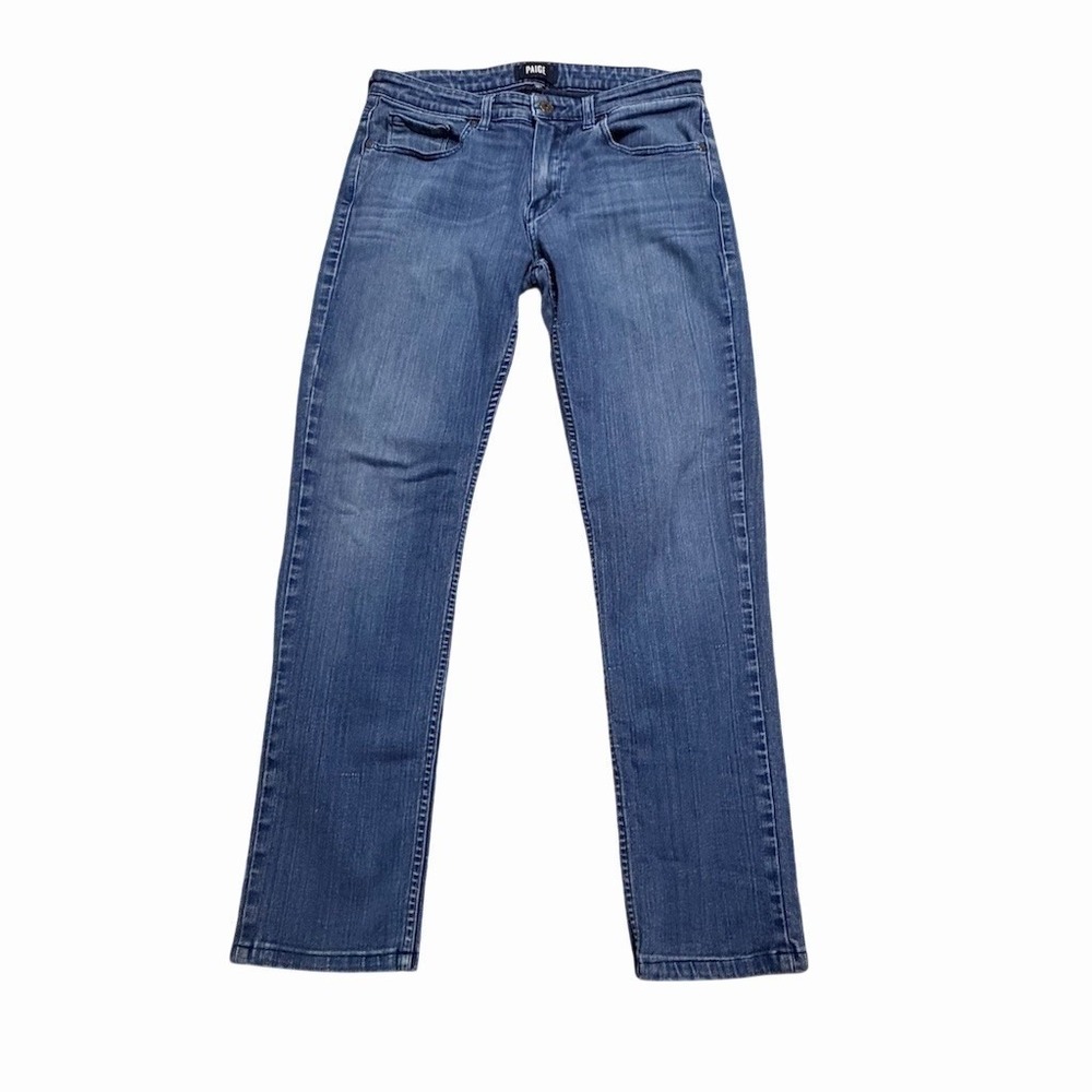 PAIGE Lennox Jeans Mens 30x30‎ Blue Slim Straight Stretch Denim 5-Pocket
